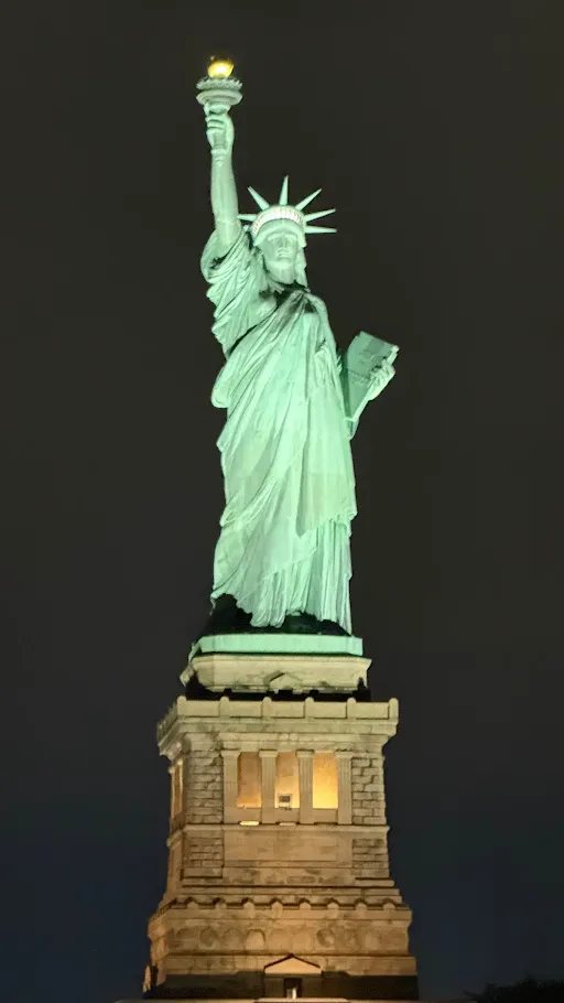 Statue of Liberty at night