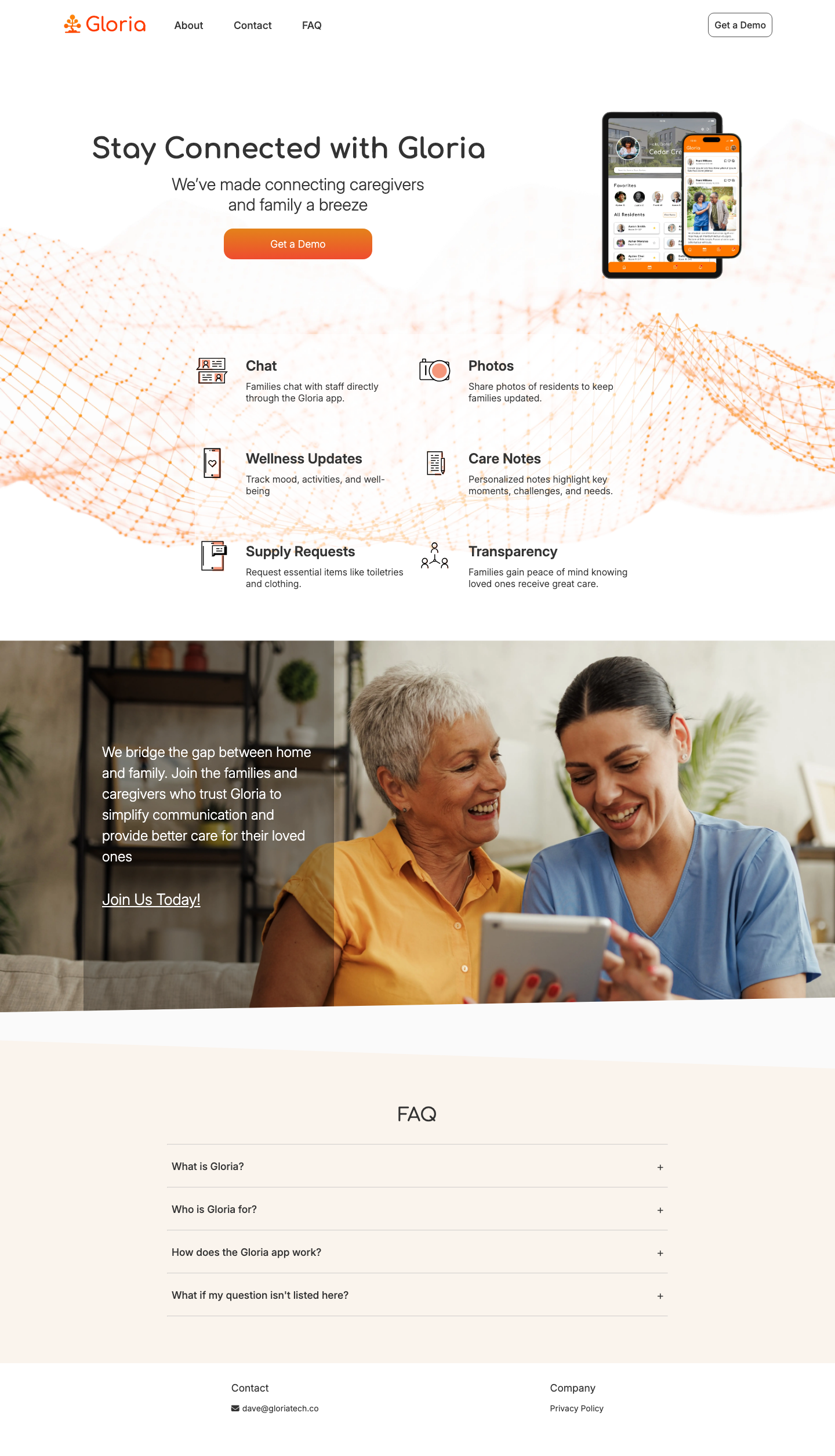 gloriatech.co marketing site
